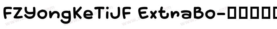 FZYongKeTiJF ExtraBo字体转换